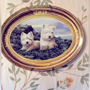 West highlands terriers trinket dish/ wall hanging fun styling piece